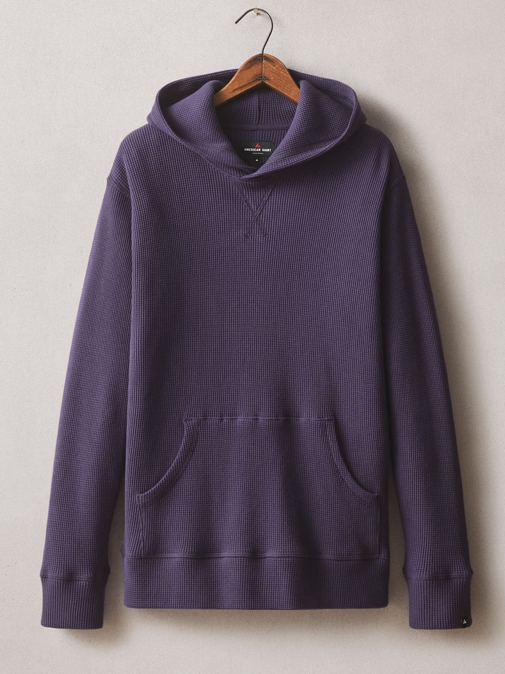 NWOT American Giant Purple Velvet Summit Waffle Pullover XL Extra Large